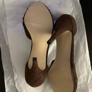 Brown Suede Heels